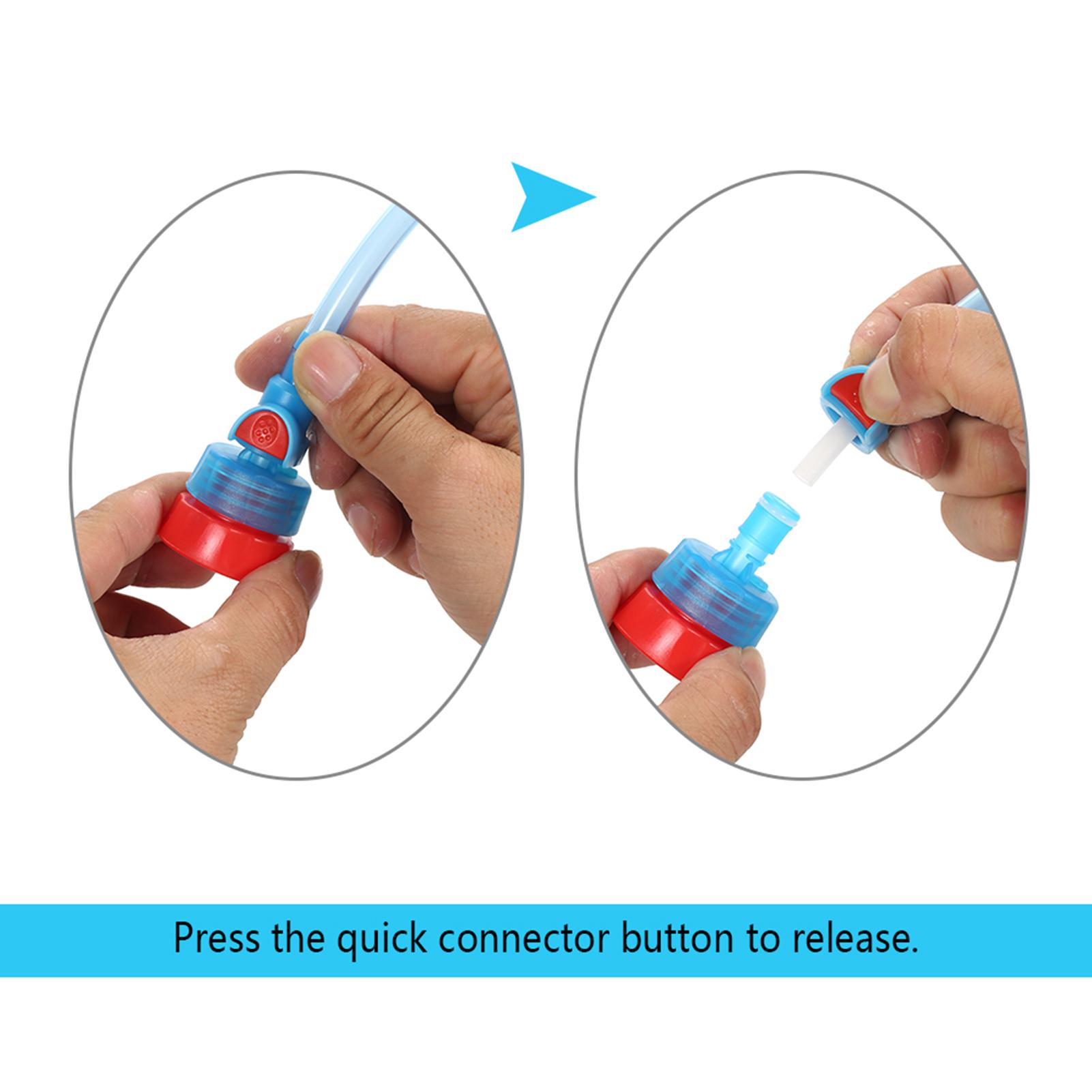 Ống dẫn nước với ống bọc ống để chạy bộ ngoài trời, đạp xe, đi bộ đường dài, đầu vòi phù hợp với hầu hết các loại chai nước