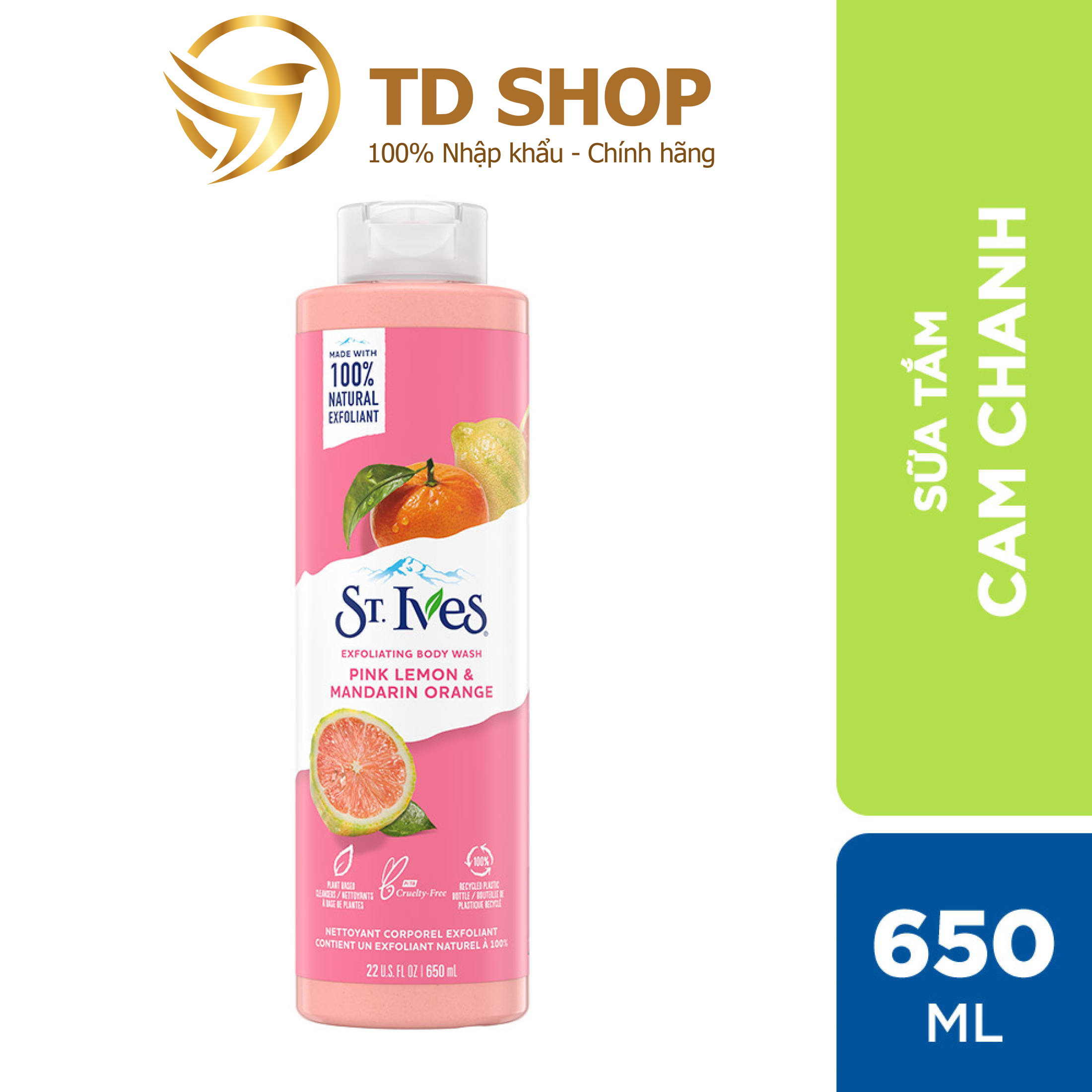 Sữa tắm St.Ives 650ml tẩy tế bào chết