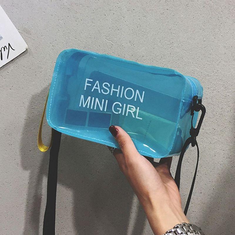Túi đeo chéo FASHION MINI GIRl màu trong trendy cho các nàng