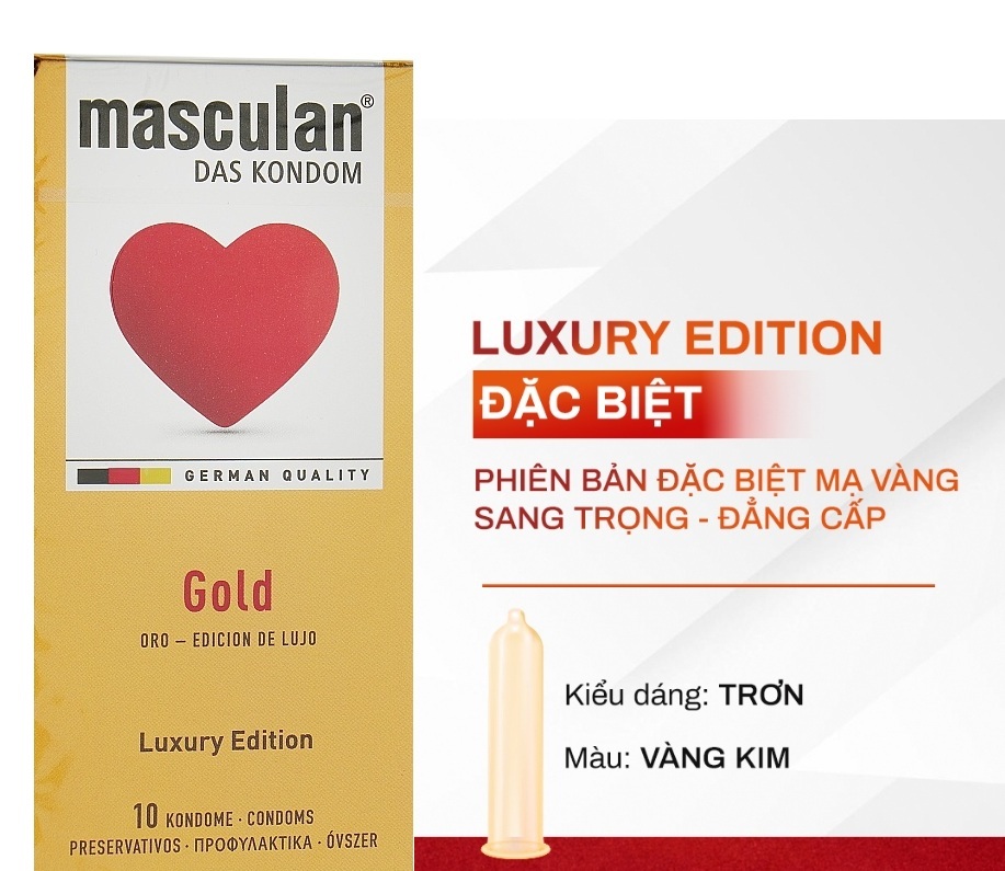 Bao Cao Su Hương Vani Cao Cấp Masculan Gold - 100% Chính Hãng