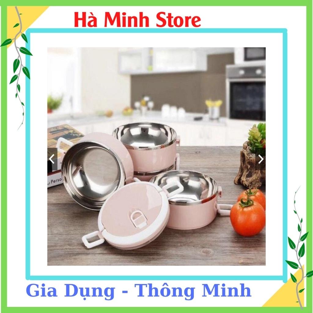 Hộp Đựng Cơm Giữ Nhiệt 4 Tầng, Cặp Lồng Đựng Cơm Lúa Mạch Giữ Nhiệt, Ruột Inox, 2,5l Lít siêu Tiện Dụng.