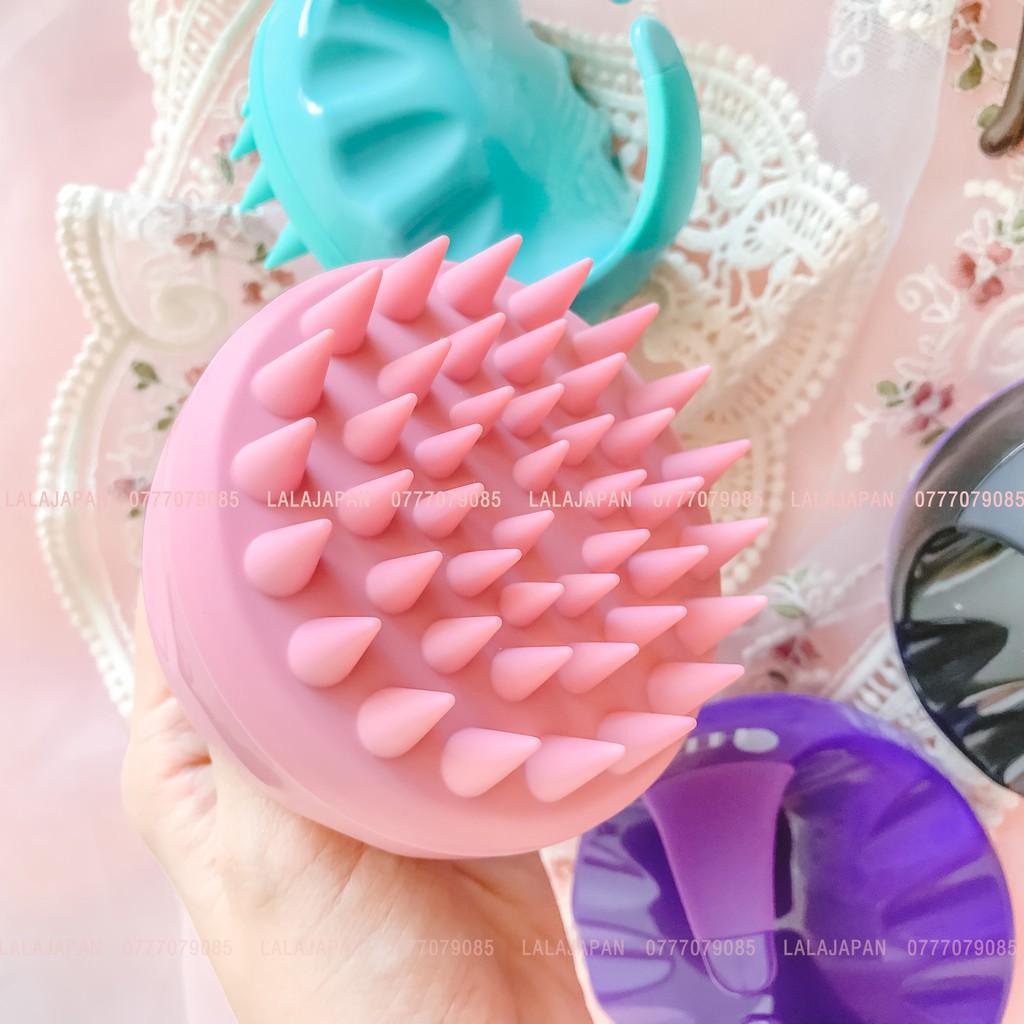 Lược gội đầu HEETA SHAMPOO BRUSH kích mọc tóc 2in1 giảm gàu giảm rụng hiệu quả