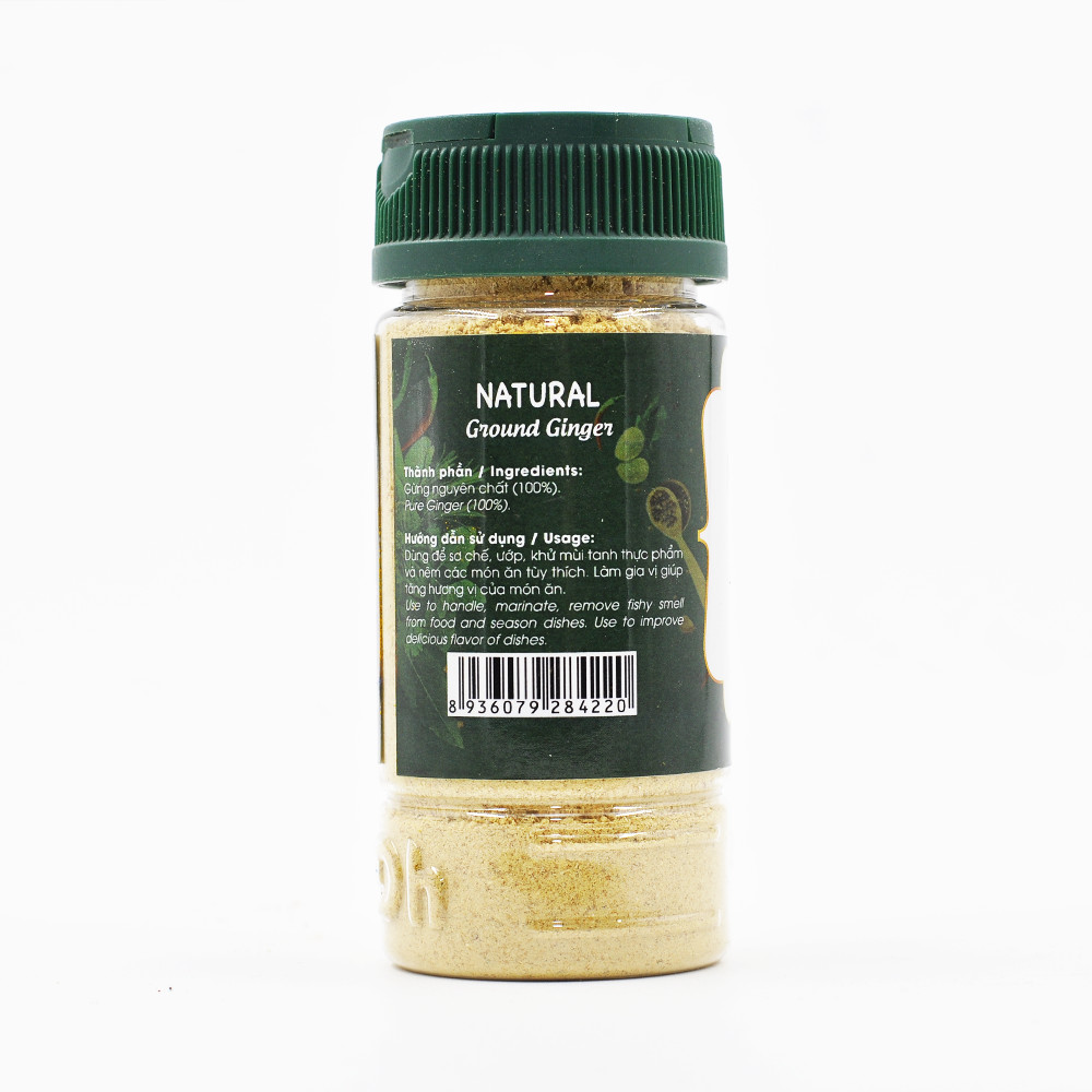 Natural Gừng bột 30g Dh Foods - Bột gừng nguyên chất 100%