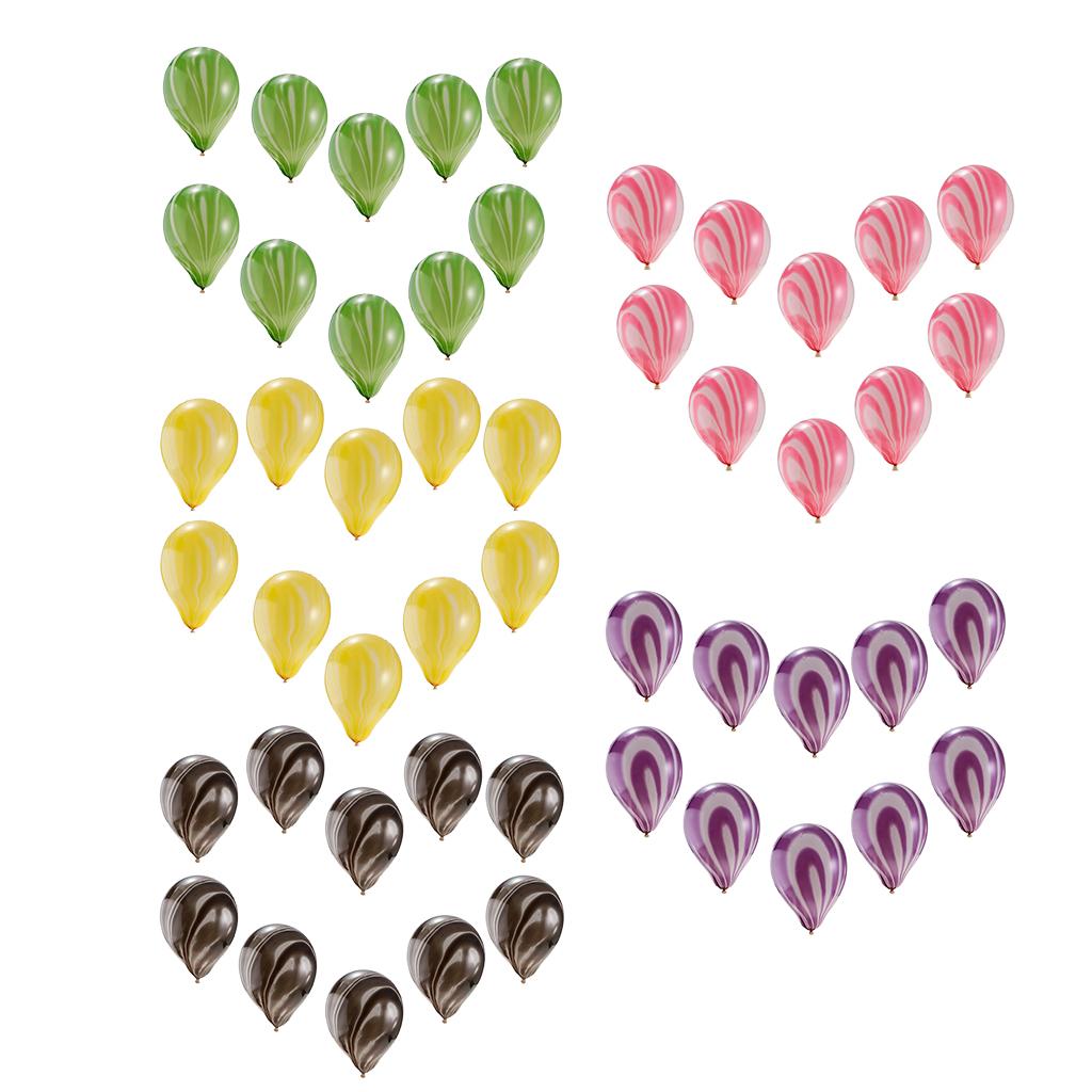 10pcs Agate Color Painted Latex Balloons Wedding Birthday Party Decor