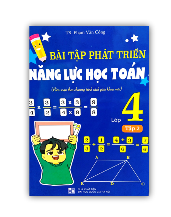 Sách - Combo Bài Tập Phát Triển Năng Lực Học Toán 4 Tập 1 + 2