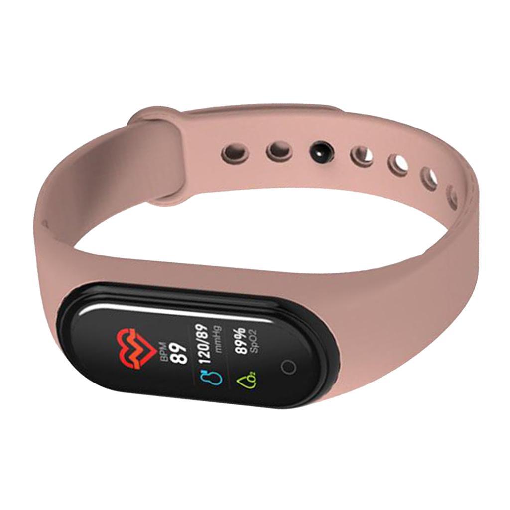 M4 Bluetooth Smart Watch Heart Rate & Blood Pressure Monitor Tracker Pink