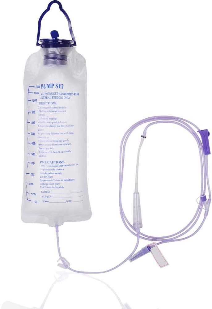 1.2 Lít Bộ dụng cụ làm sạch túi thuốc xổ ruột kết Túi truyền dịch đường ruột Túi dinh dưỡng đường ruột dùng một lần