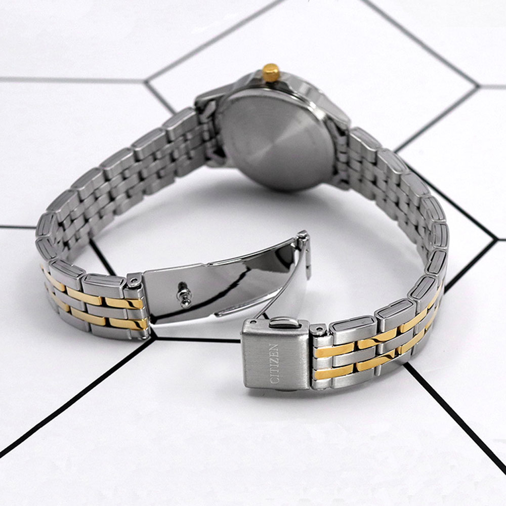 Đồng Hồ Nữ Citizen Dây Thép Không Gỉ EQ0604-56E - Mặt Đen