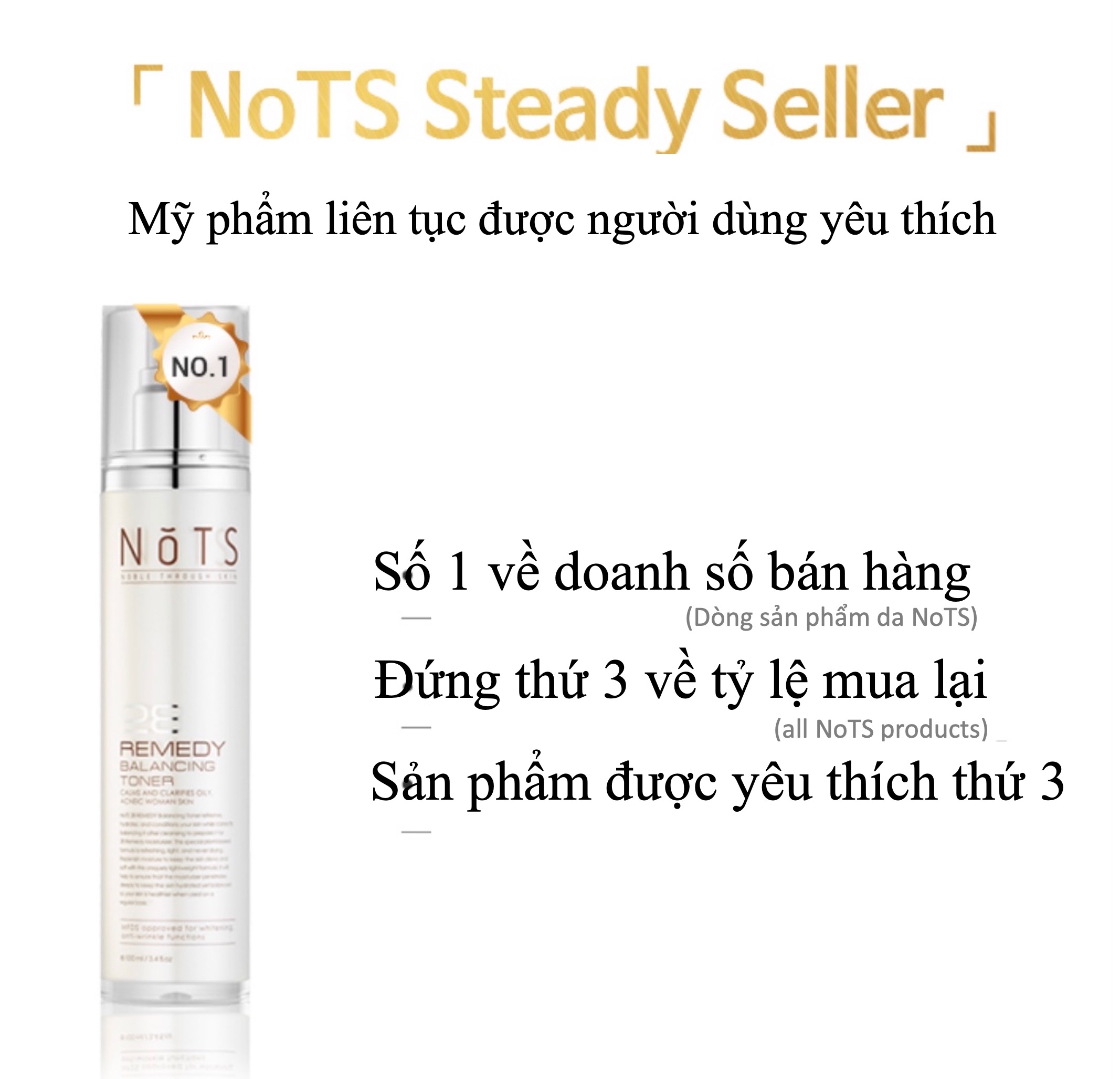 Nước hoa hồng cân bằng da NoTS 28 Remedy Balancing Toner 100ml