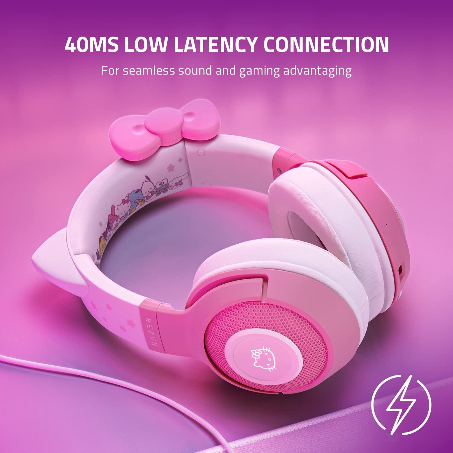 Tai nghe Razer Kraken BT Headset-Hello Kitty and Friends_Hàng chính hãng