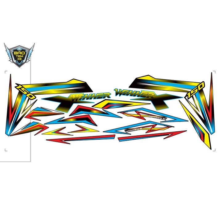 Tem rời dán xe winner X 7 màu