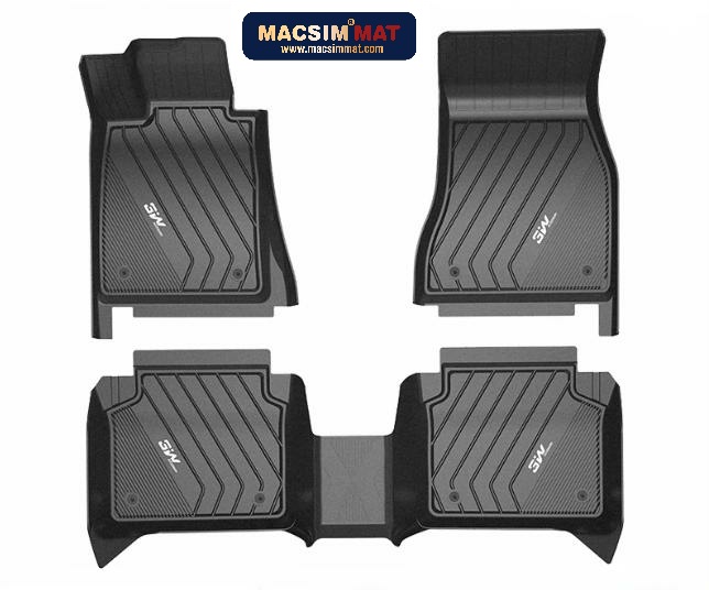 Thảm lót sàn xe ô tô BMW X4 2020- nhãn hiệu Macsim 3W - chất liệu nhựa TPE đúc khuôn cao cấp - màu đen