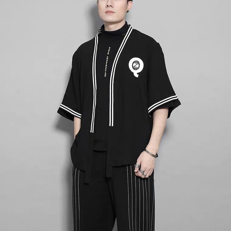 Áo Haori viền phong cách Nhật Bản trumunisex aothununisex