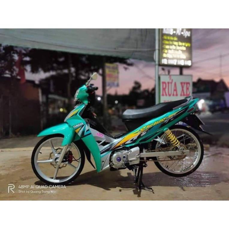 Lên tem đẹp cho xe sirius xanh lúc bảo