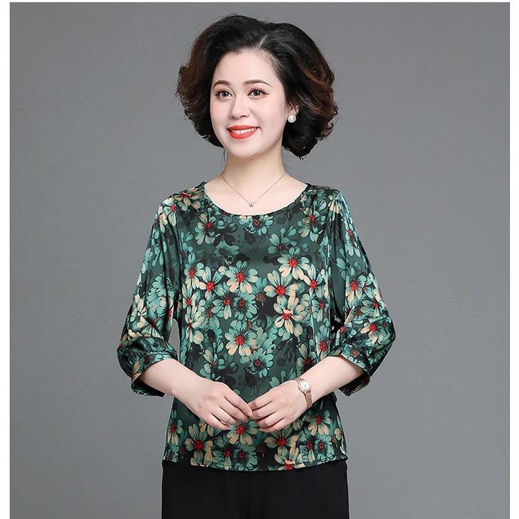 ÁO SƠ MI TRUNG NIÊN CAO CẤP, hoa cúc