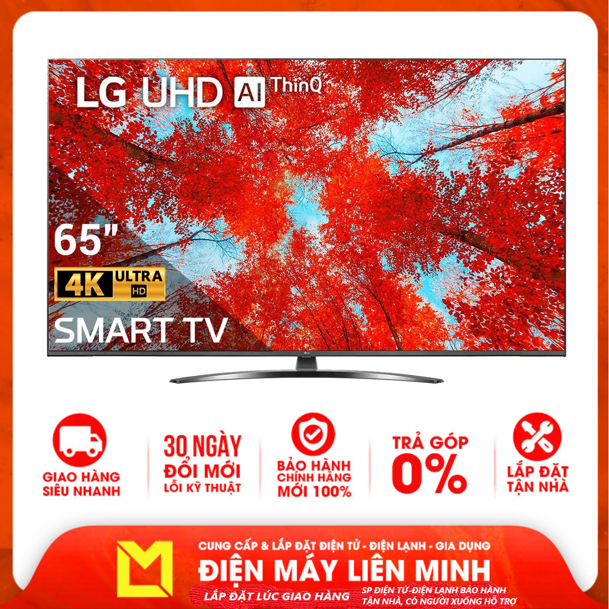 Smart Tivi LED LG 4K 65 inch 65UQ9100PSD - Hàng chính hãng (chỉ giao HCM)