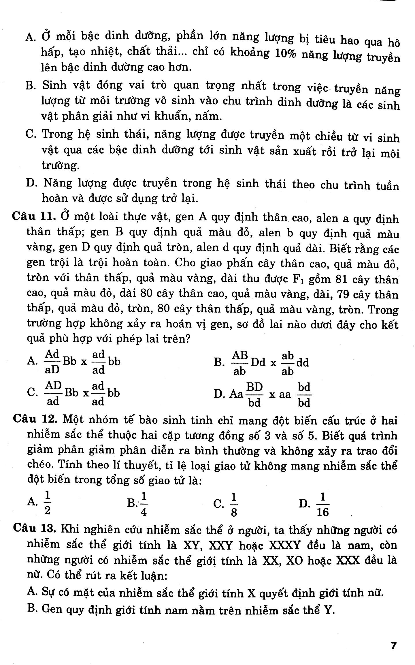 Cấu Trúc Các Dạng Đttn Sinh Học 12