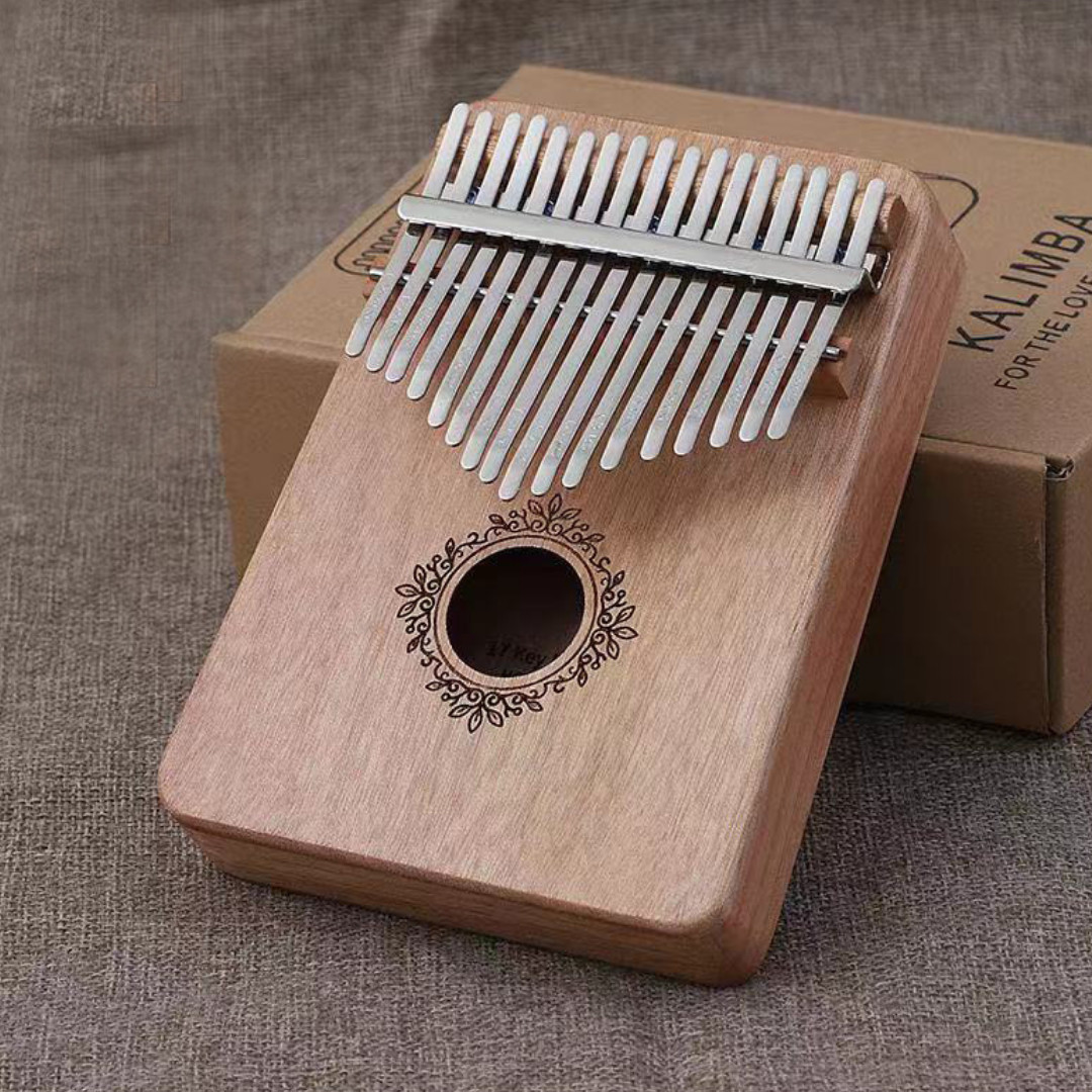 Kalimba 17 phím gỗ Mahagony - Tặng túi đựng đàn xinh xắn và Phụ Kiện