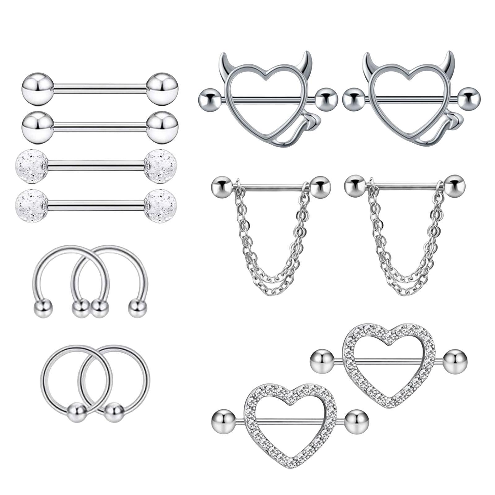 Jewelry Rings for Women Men Stainless Steel Piercing Body Jewelry