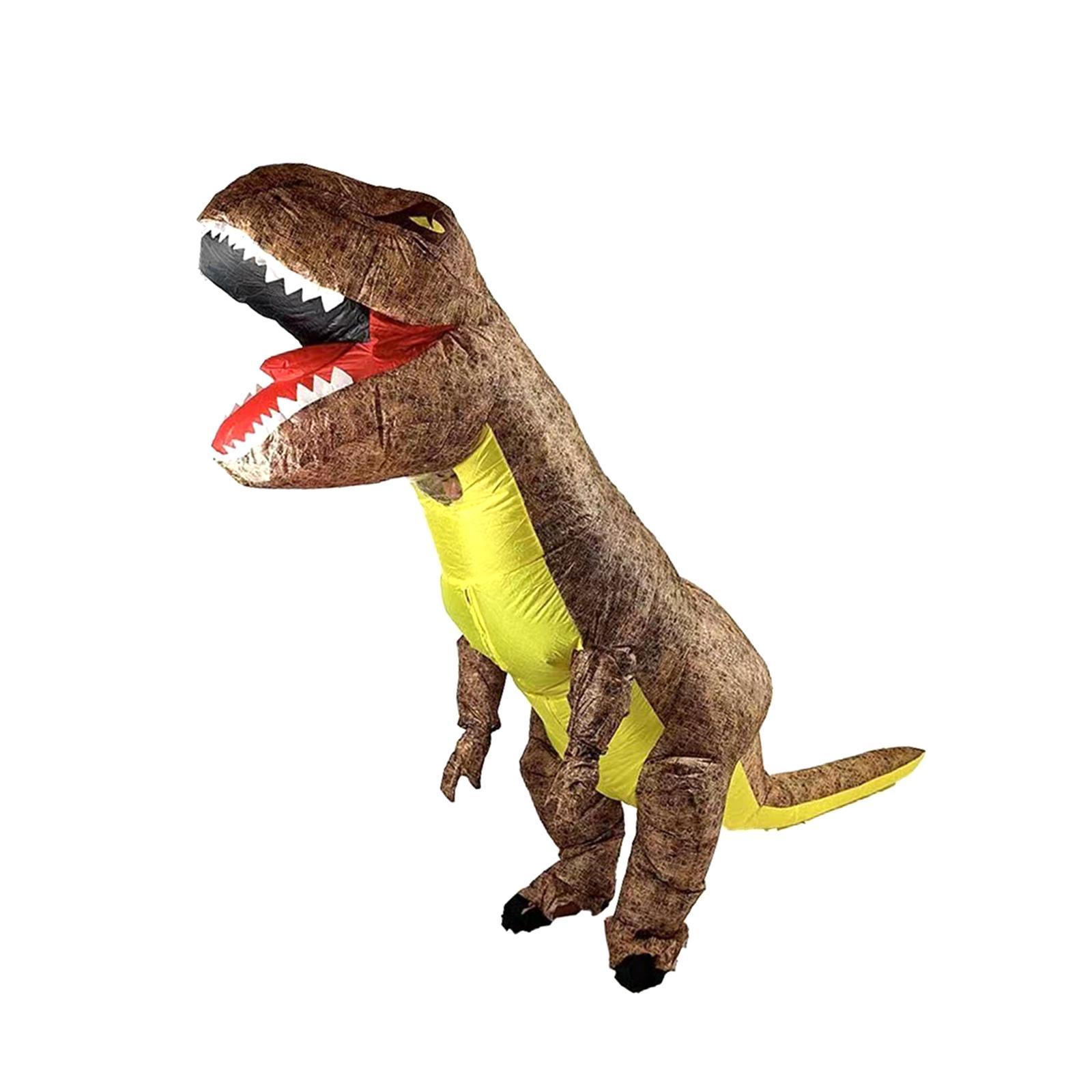 Inflatable Dinosaur Costume Suit Outfit for Mardi Gras Carnival Pretend Play