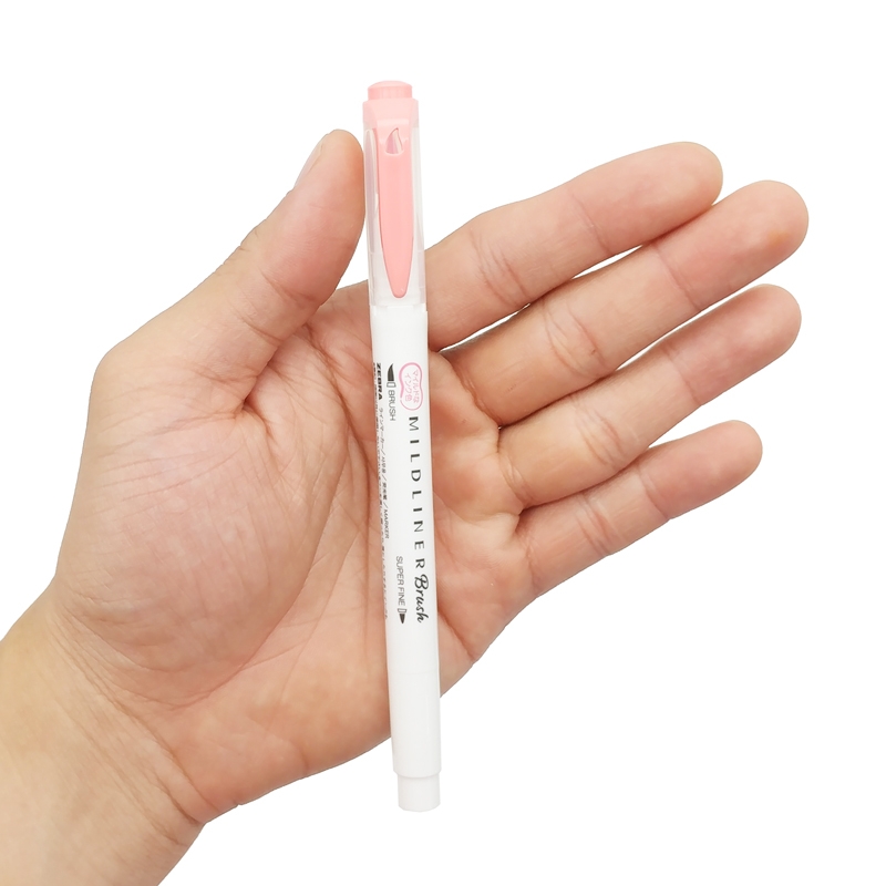 Bút Cọ 2 Đầu Zebra Mildliner Brush WFT8-MCOP - Mild Coral Pink