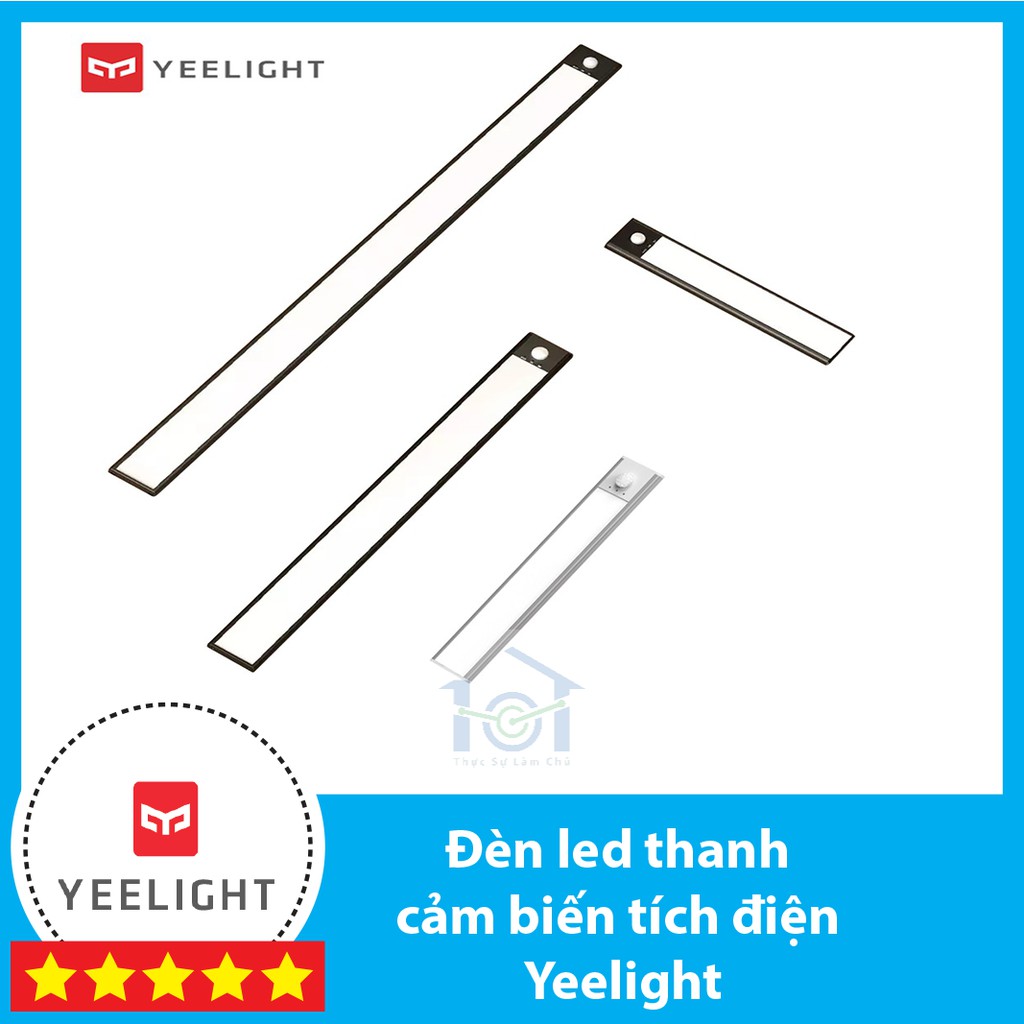 Đèn led thanh cảm biến tích điện Xiaomi Yeelight, 20-40-60cm, pin sạc type C, có 3 mưc sáng, bản quốc tế