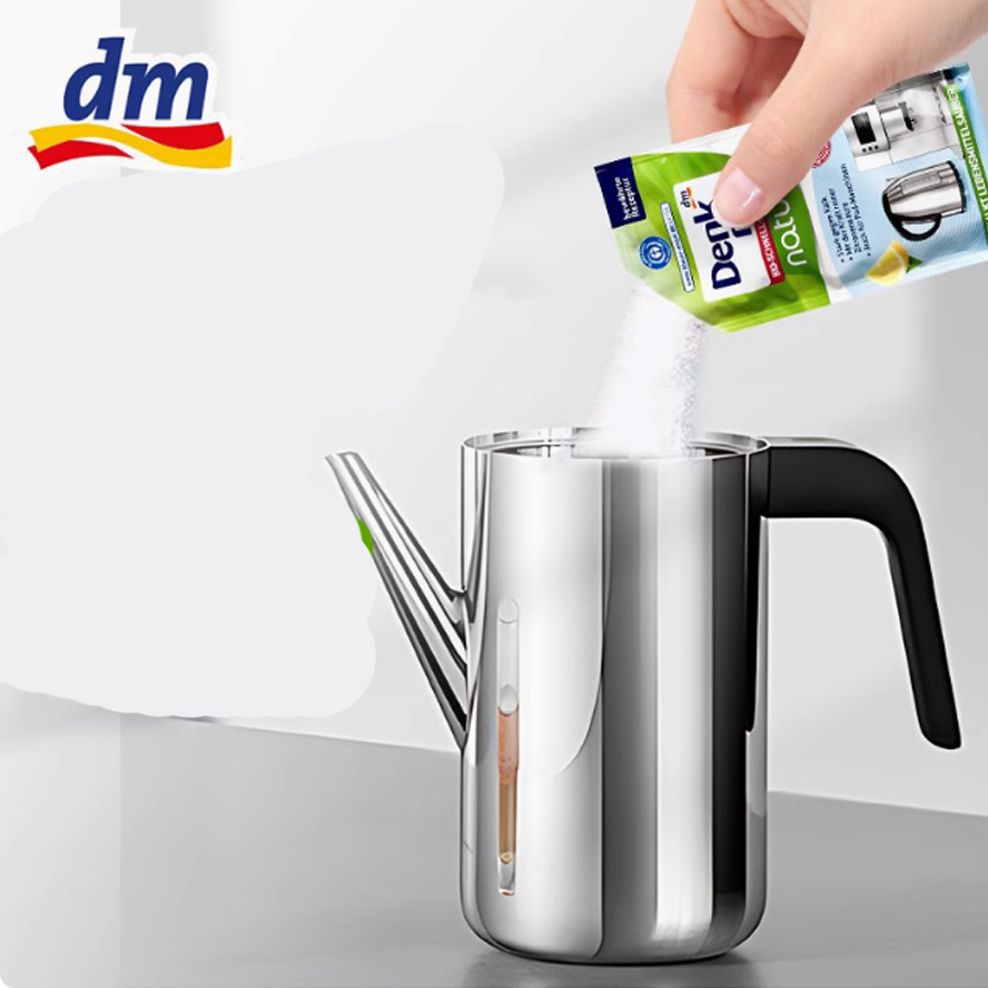 Bột tẩy cặn bình đun nước, Ấm siêu tốc, máy pha cà phê Denkmit của Đức 2 gói - Hàng chính hãng