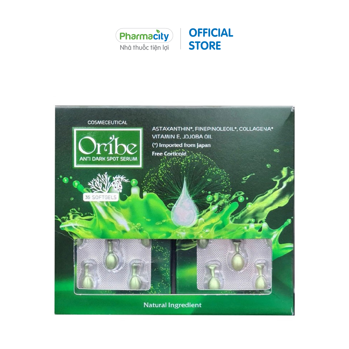 Serum mờ nám, trắng da Oribe giúp dưỡng ẩm và hạn chế lão hóa (Hộp 36 viên)