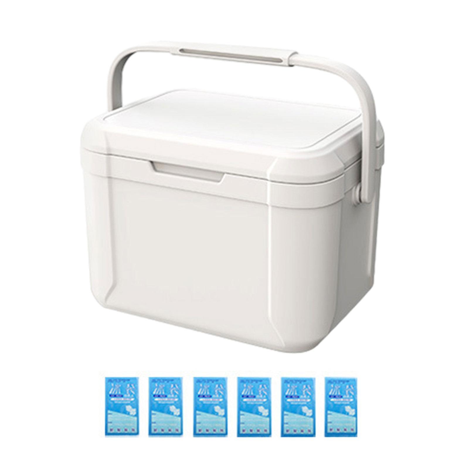 Box Car Refrigerator 5L Beverage Storage Organizer Ice Bucket Hot/Cold Retention Hard for Camping Picnic