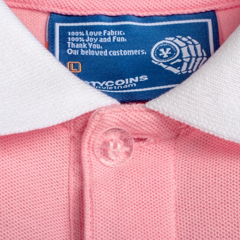 Áo thun DirtyCoins Long Sleeve Polo Shirt - Pink