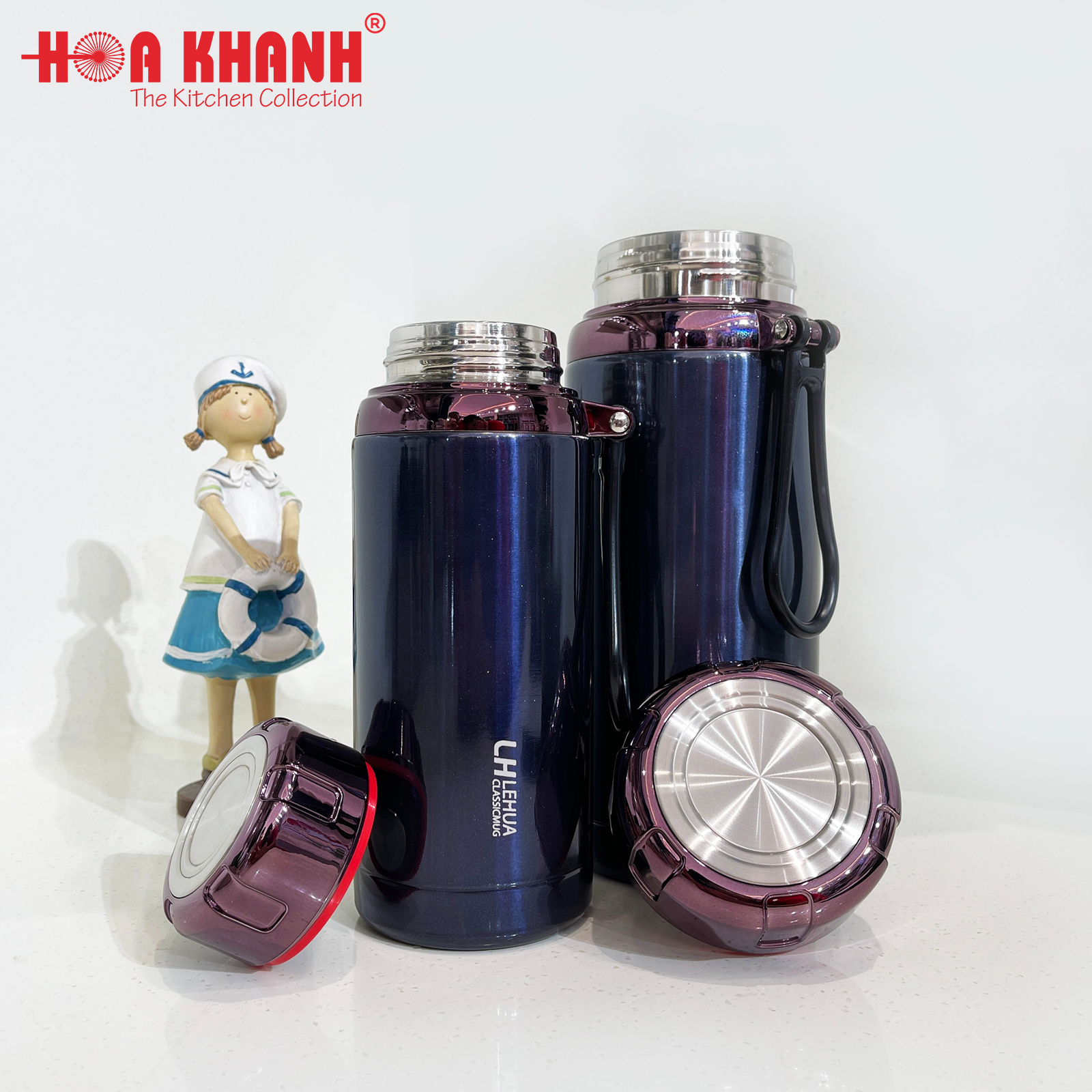 BÌNH GIỮ NHIỆT NẮP KIM CƯƠNG 600ML - A06-BN8181