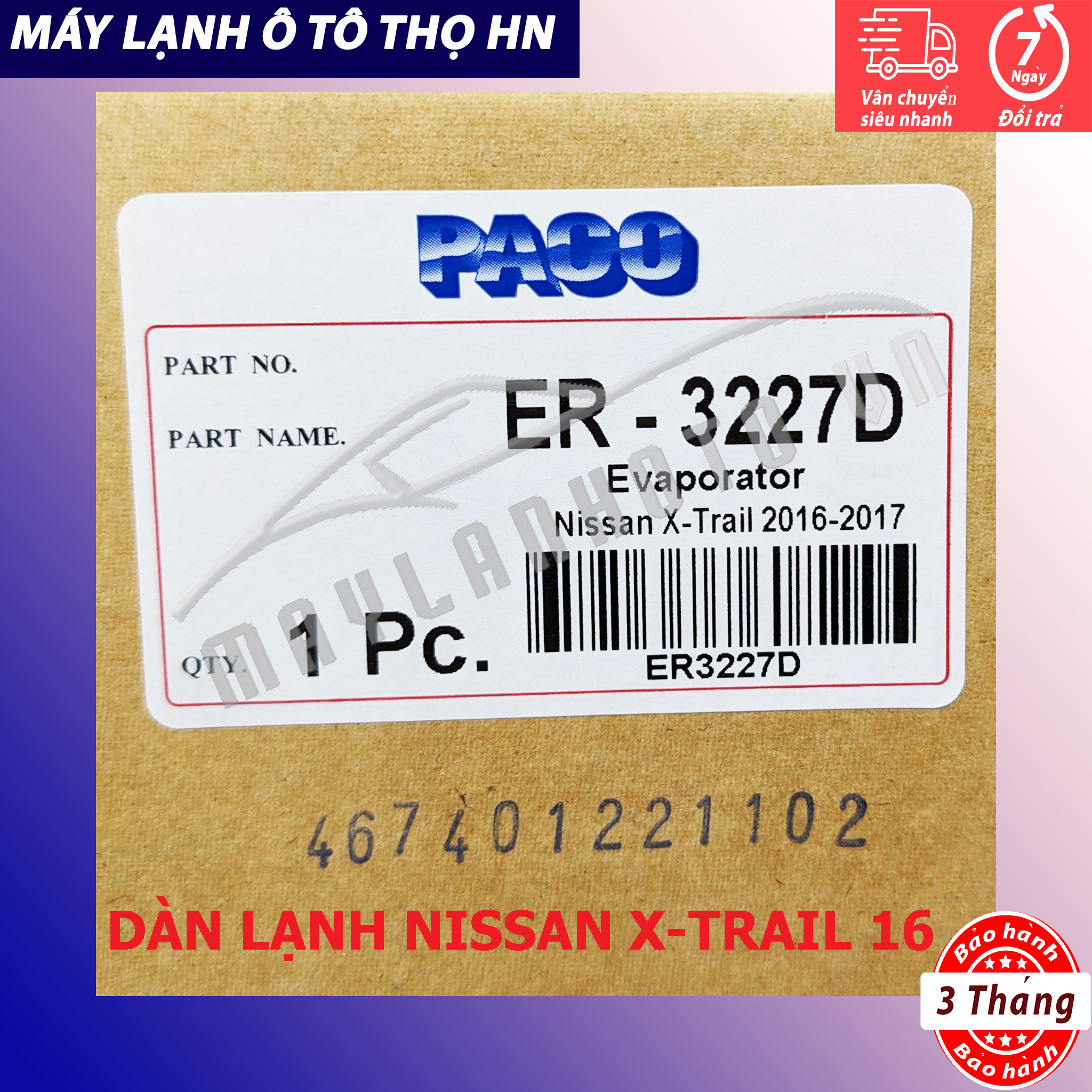 Dàn lạnh Nissan Xtrail T32 2014-2015-2016-2017-2018 Hàng xịn Thái Lan / Nhật Bản 14 15 16 17 18