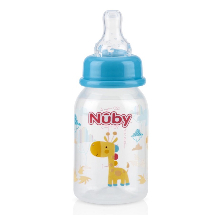 [ 1161-Nuby ] Bình sữa chống sặc cổ hẹp Nuby 120 ml