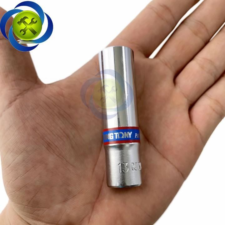 Tuýp 13mm 3/8 Kingotny 323513M loại dài 6 cạnh màu trắng
