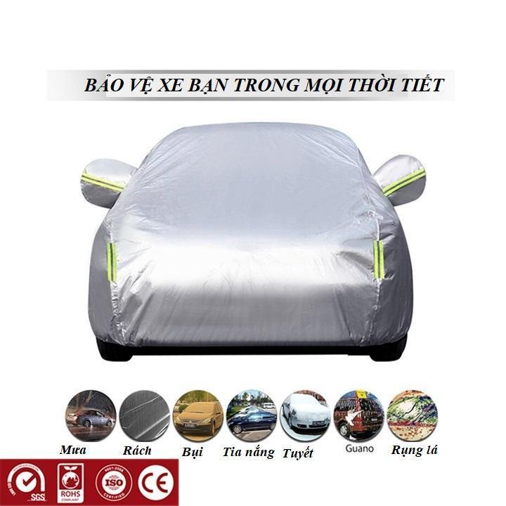 Bạt Dù OXFORD Bạt Phủ Xe Ô Tô 3 Lớp Cao Cấp Chống Mưa, Chống Nắng, Chống Cháy
