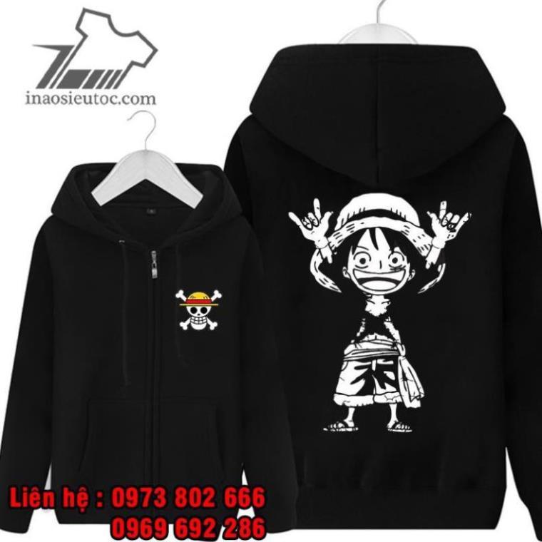 Áo khoác NỈ One Piece - Luffy đẹp giá rẻ chất lượng /uy tín chất lượng