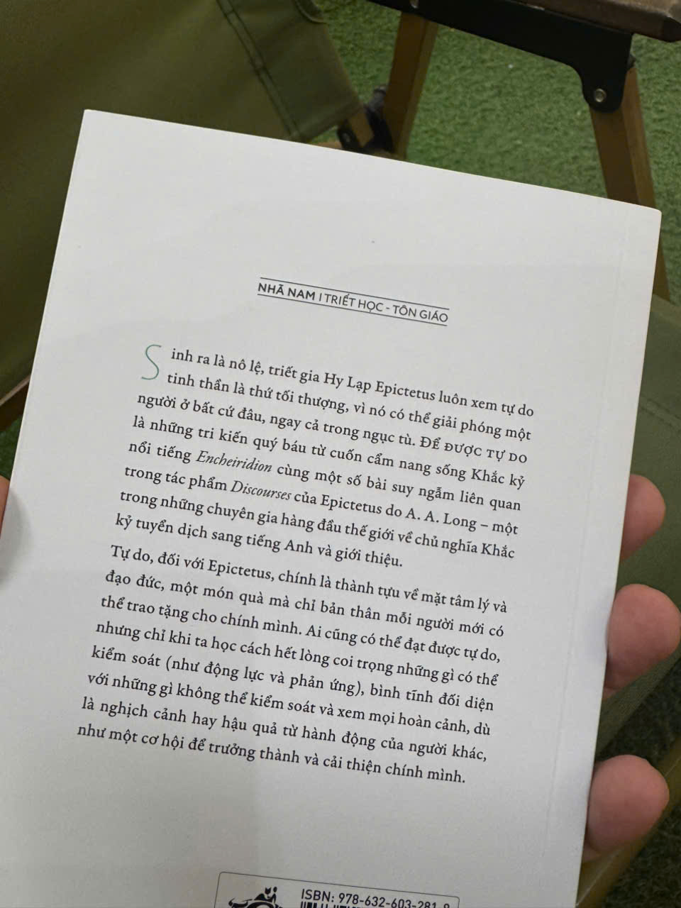 ĐỂ ĐƯỢC TỰ DO - LÀM CHỦ CUỘC SỐNG THEO TRIẾT LÝ CỔ ĐẠI – Epictetus – Hoàng Ngọc Diệu dịch – Nhã Nam – NXB Tổng hợp HCM