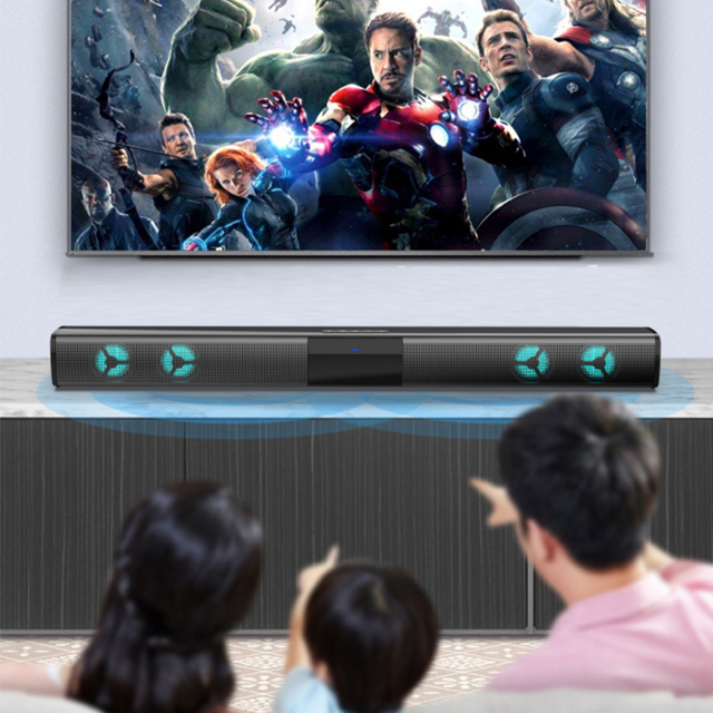 Loa Thanh Siêu Trầm Bluetooth Gaming Soundbar BS-28E Để Bàn Có Đèn Led RGB Dùng Cho Máy Vi Tính PC, Laptop, Tivi