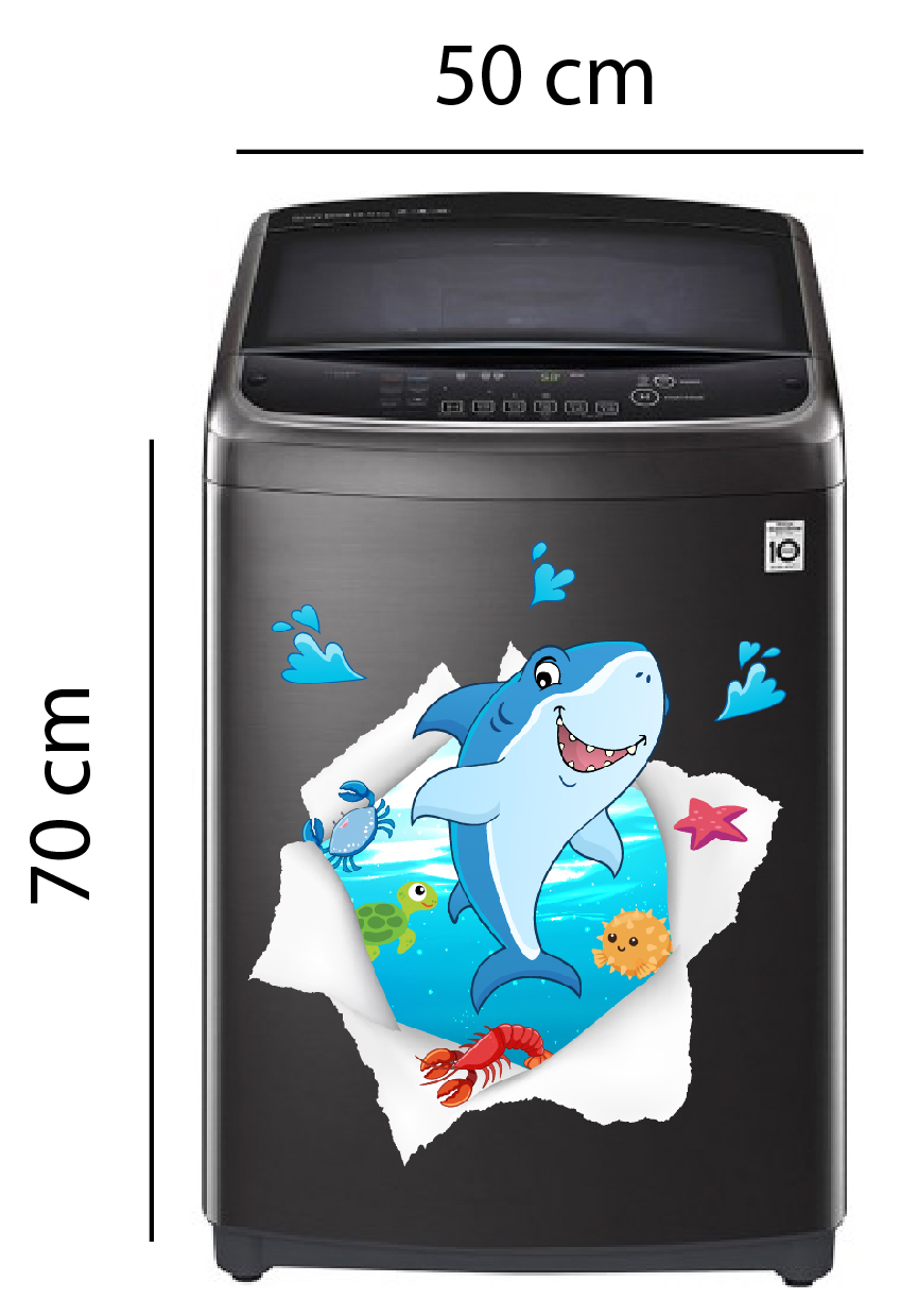 Decal trang trí máy giặt số 12