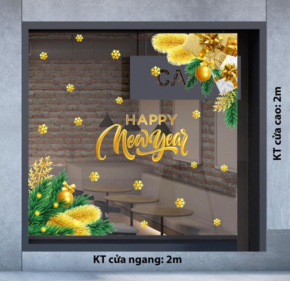 Decal trang trí NOEL 2024 combo số 12