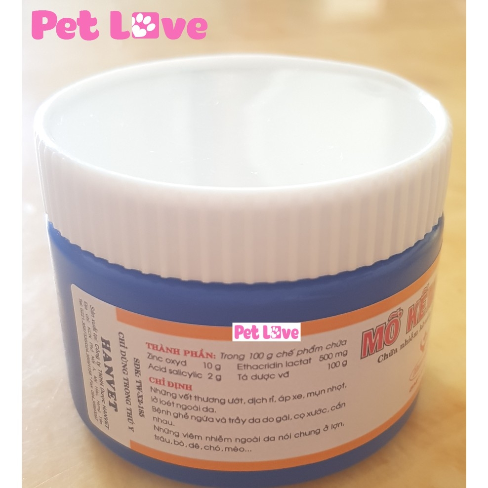 MỠ KẼM OXYD bôi vết thương, ghẻ lở, loét da trên chó mèo