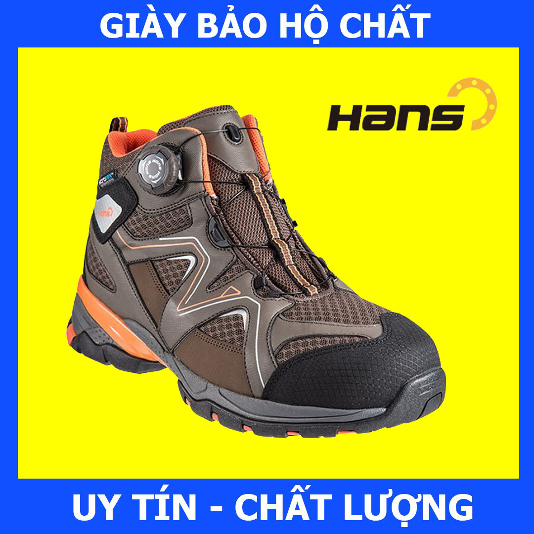 Giày Bảo Hộ Hans HS-78 Davinch, Siêu Nhẹ, Da Chất Lượng Cao, Chống Đâm Xuyên, Va Đập Mạnh