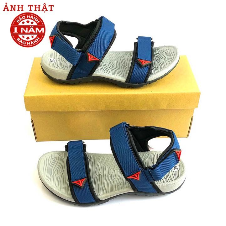 Giày Sandal Nam Nữ Việt Thủy Hai Quai Ngang Xanh Dương - VT016