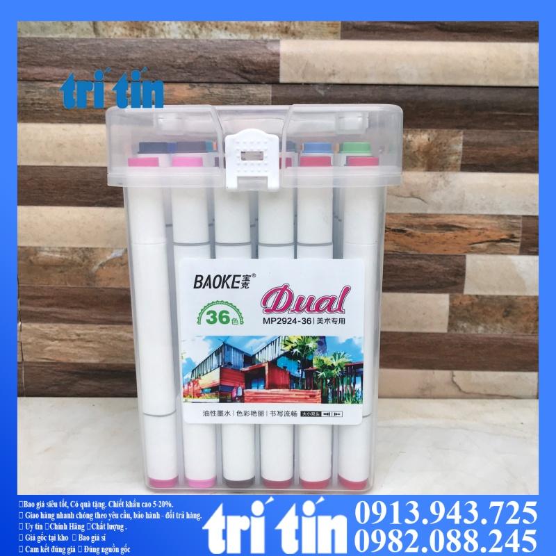 Bút dạ màu cao cấp Marker 2 đầu BaoKe MP 2924