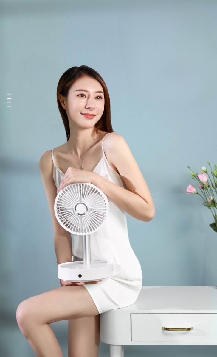 Quạt Tích Điện Gấp Gọn Xiaomi 3Life S18 Sử Dụng 4-12 Giờ Liên Tục - Hàng Nhập Khẩu