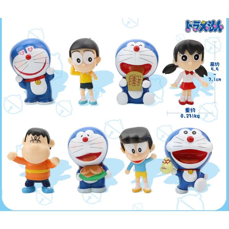 Mô hình Doraemon full bộ cả 8 em quà tặng trang trí