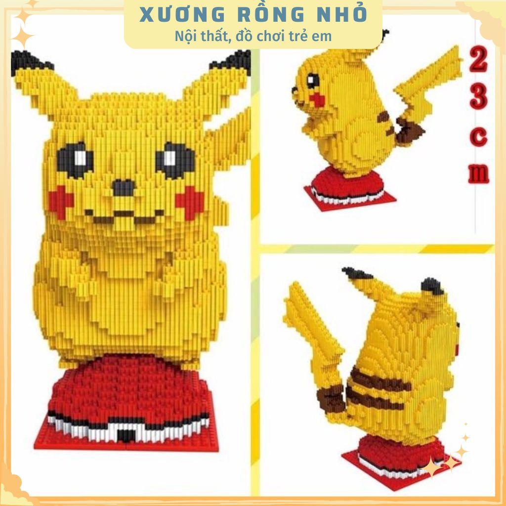 Mô hình lắp ráp Pikachu đáng yêu, đồ chơi mô hình picachu