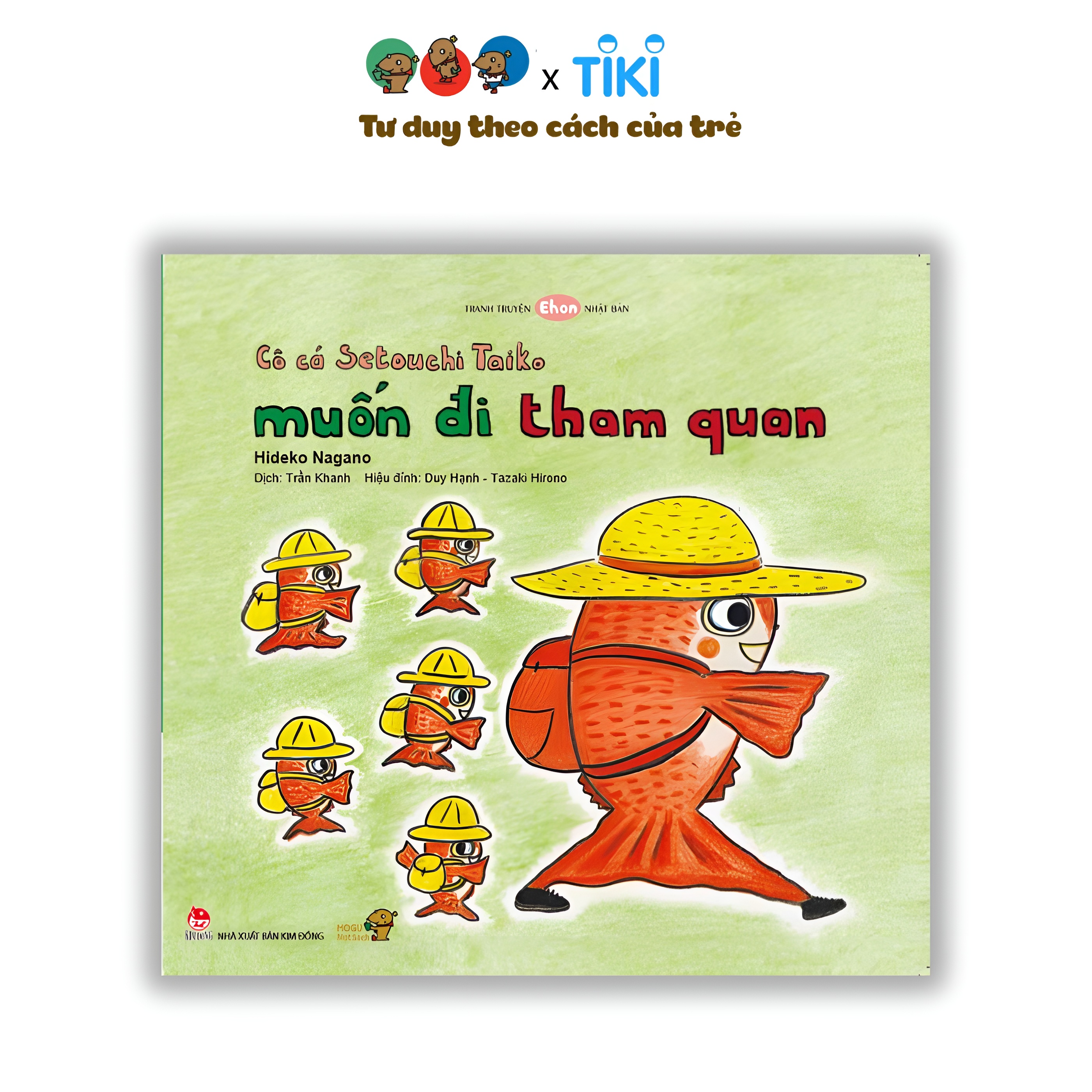 Ehon - Phát triển quan sát - Cô cá Setouchi Taiko muốn đi tham quan - cho bé 3-6 tuổi
