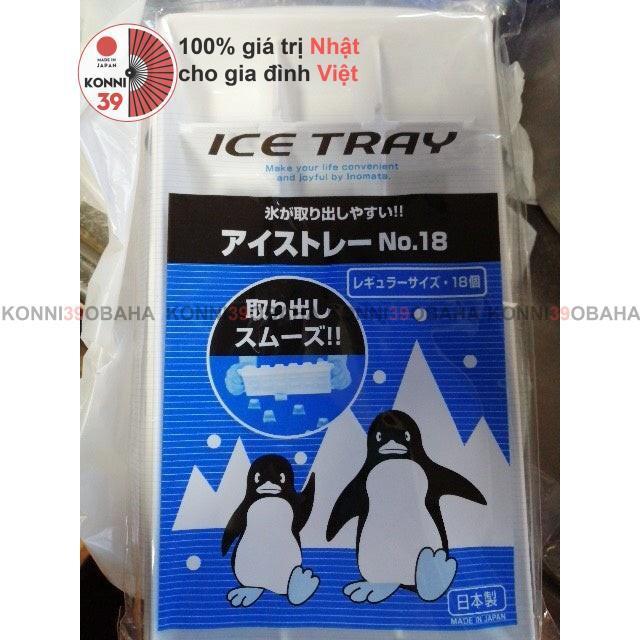 Khay làm đá nhựa đủ loại chống bụi bẩn LOẠI 18 VIÊN an toàn, tiện dụng - INOMATa Nhật Bản