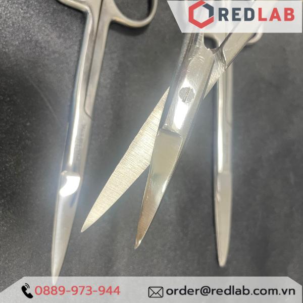 Kéo thẳng 2 đầu nhọn 12 14 16 18 20 cm, inox không rỉ, xuất xứ Pakistan, dùng trong thí nghiệm, y tế,...